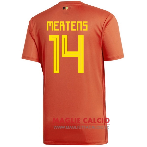 nuova maglietta belgio 2018 mertens 14 prima